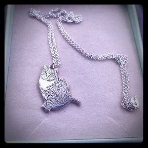 Sterling silver Cat necklace